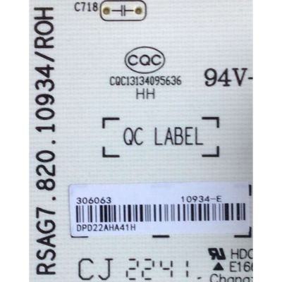 FUENTE DE PODER PARA TV HISENSE / NUMERO DE PARTE 306063 / RSAG7.820.10934/ROH / 10934-E / PANEL HD650Z6U51-LCB1 / DISPLAY T650QVN07.6 / MODELO 65U8H - Imagen 2